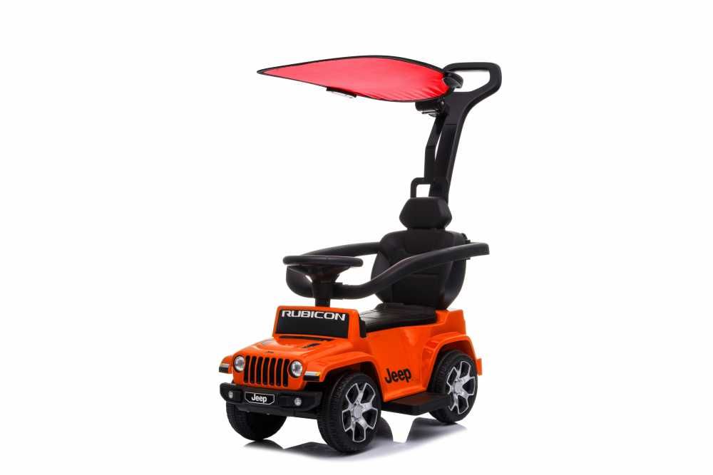 Masinuta fara pedale cu maner parental Jeep Wrangler