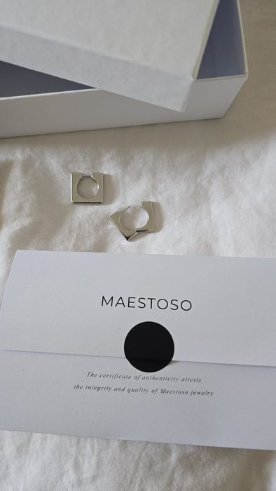 Cercei argint Maestoso