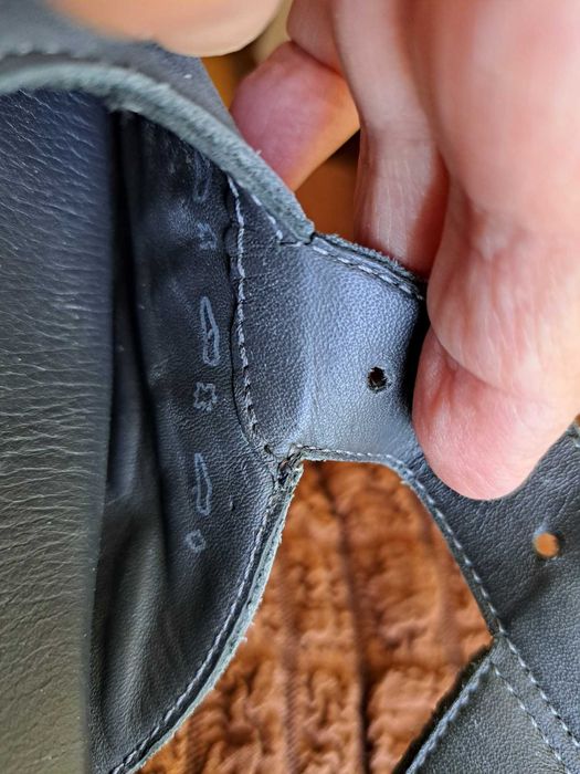 Сандали зелени Think  №38, естествен велур