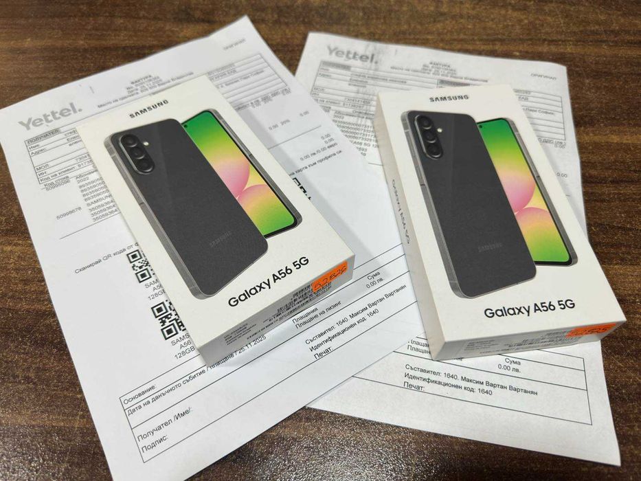 НОВ Samsung Galaxy A56 5G 128GB 8GB RAM Graphite