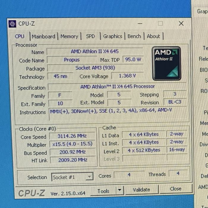 Procesor AM3  X4 645 -3.1 MHz + cooler Artic
