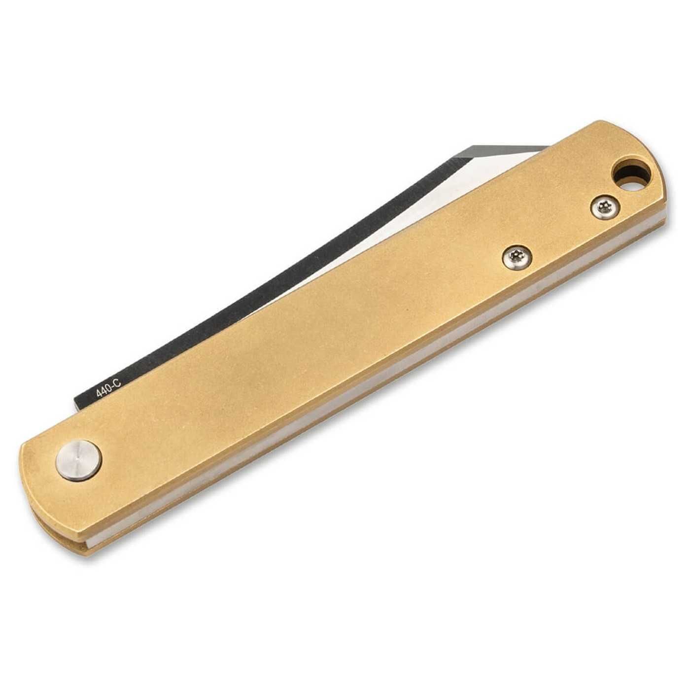 Briceag Boker Plus Zenshin Brass, maner alama, lama 440C