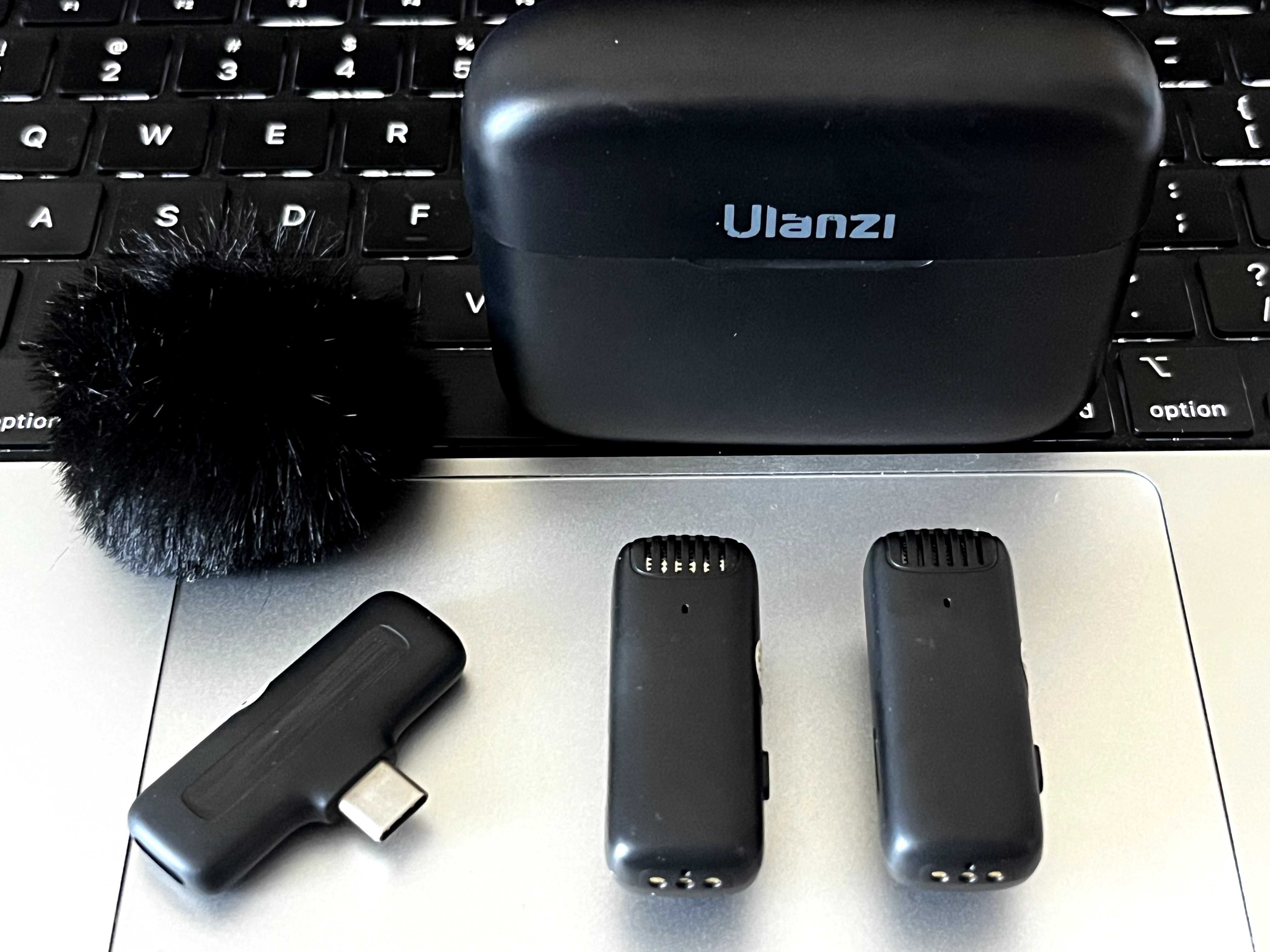 Безжичен микрофон ULANZI J12 с USB C и 3 нива на звуко-изолация)