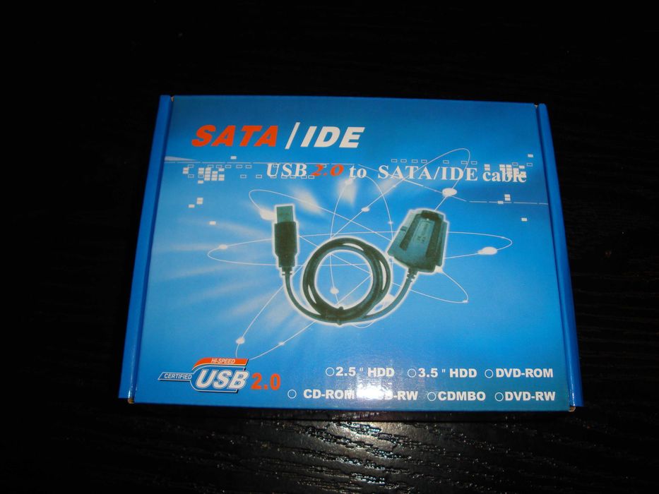 adaptor hdd hard disk s-ata / ata 133 la usb plus alimentator 12v