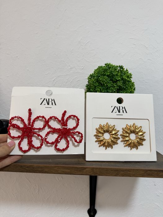 Set doua perechi de cercei zara nou cu eticheta