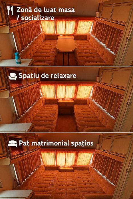 Rulota Lunar Clubman 6 locuri inmatriculata, baie, bucatarie incalzire