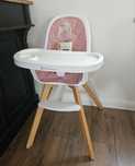 Scaun de masa 2 in 1 Kinderkraft Tixi, Roz