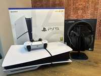 Ps5 slim 1TB si casti gaming Aqirys andromeda