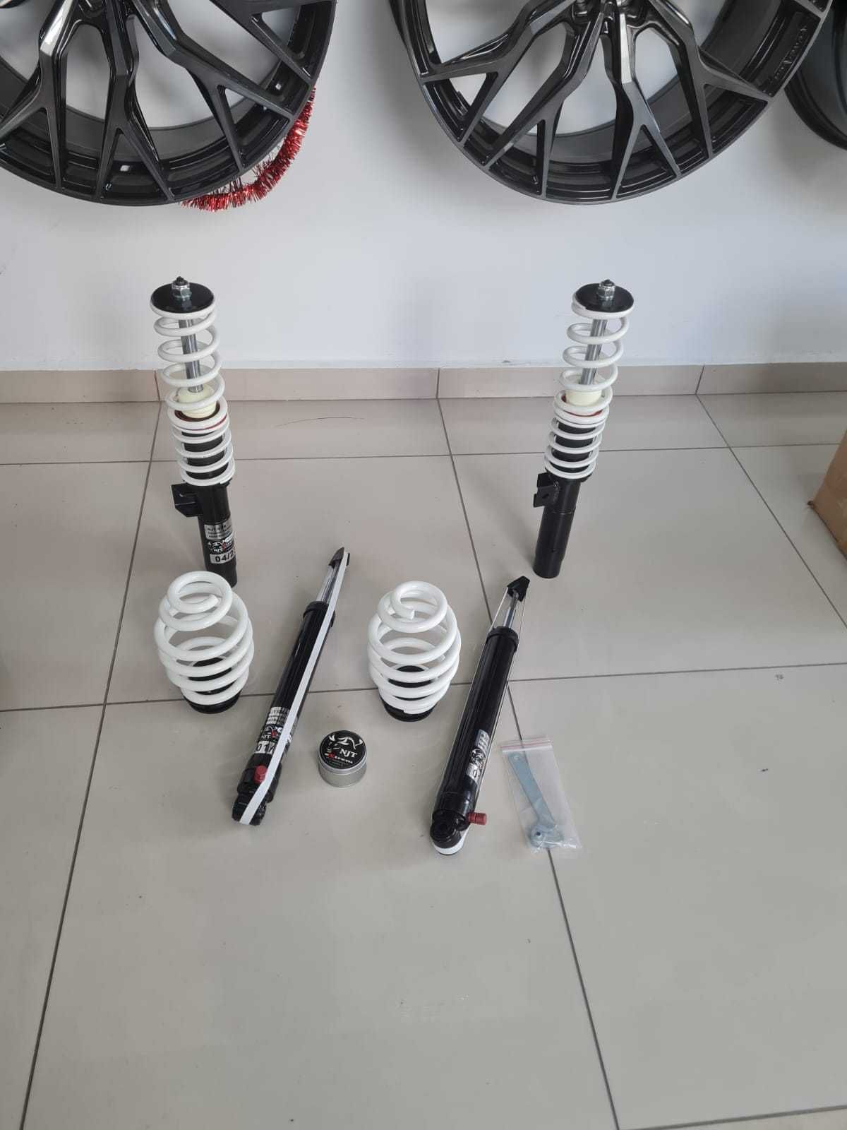 bmw e46 suspensie sport reglabila pe inaltime si duritate + bielete