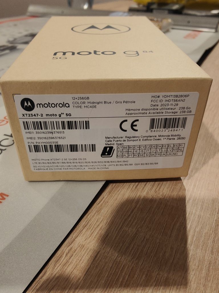 Motorola G84 5G Snapdragon 12/256gb  Full HD Nou