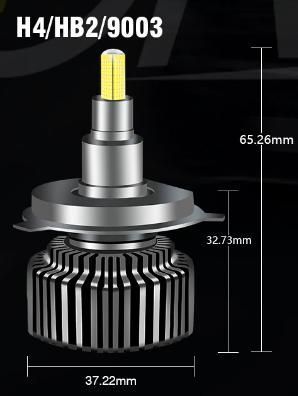 Лед крушки за фарове Turbo Led H4 Canbus 360 ВИСОК клас CANBUS,Мощни /