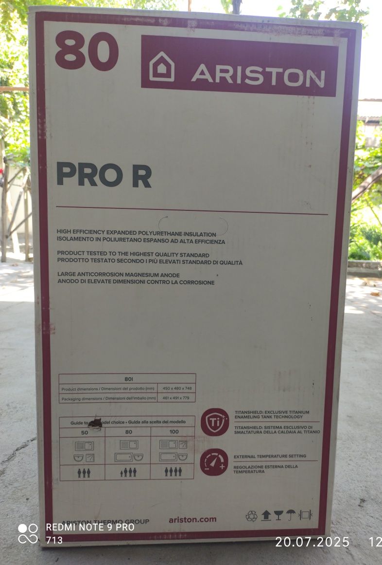 Ariston 80 L sotiladi