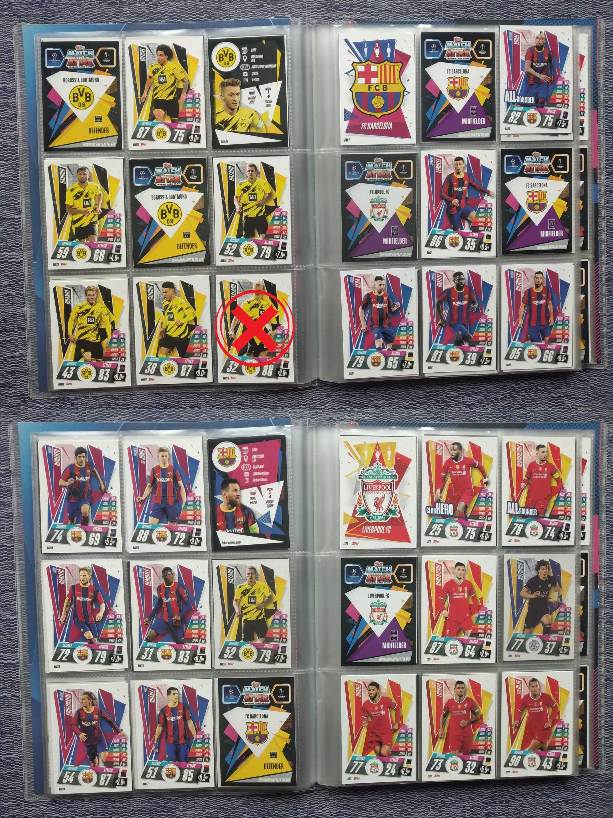 Футболни Картички Champions League Season 2020/2021 Match Attax Topps