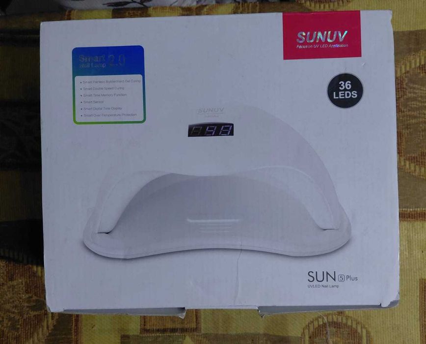 SUN 5 Plus, УФ лампа для маникюра 48 Вт, SUNUV