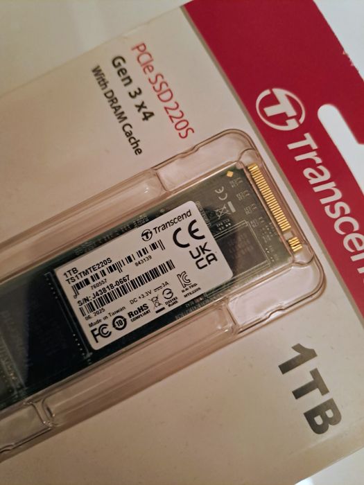 SSD 1TB M2 Transcend 220S PCIe. Gen 3 x 4