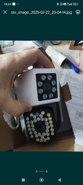 Camera supraveghere originala jortan dubla 6+4mpx wifi 360grade co