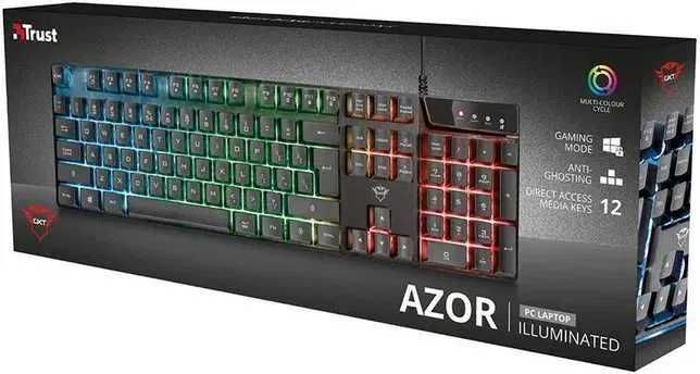 Tastatura Gaming RGB Trust GXT 835 Azor Noua. Sigilata