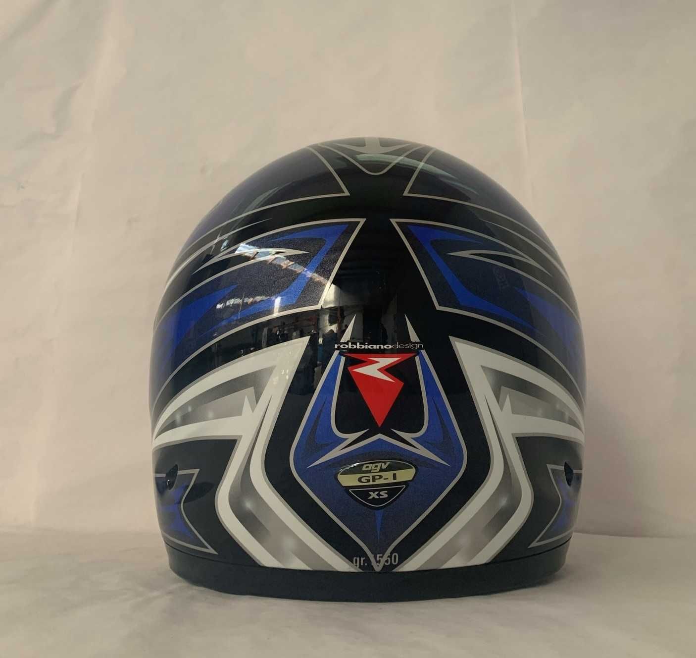 Casca moto XS AGV GP-1 AGV E2205 MULTI Black Silver Blue