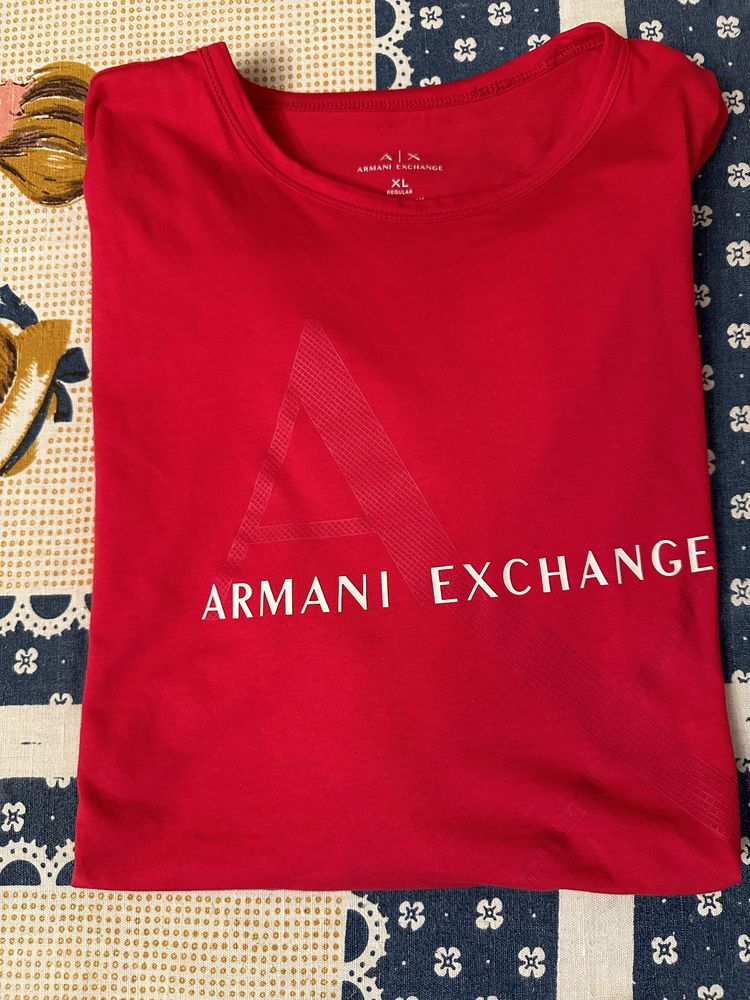 Tricou subtire din colecția Armani Exchange original