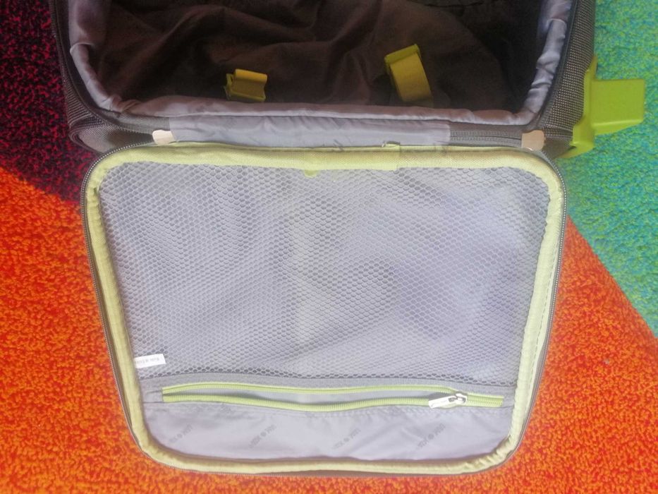 Lamonza Troler Superlight 40x30x21 Cm, 1,8 Kg, Gri / Verde