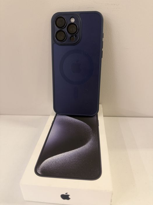 iPhone 15 Pro Max 256GB Blue в гаранция - 89% батерия - ТОП Състояние