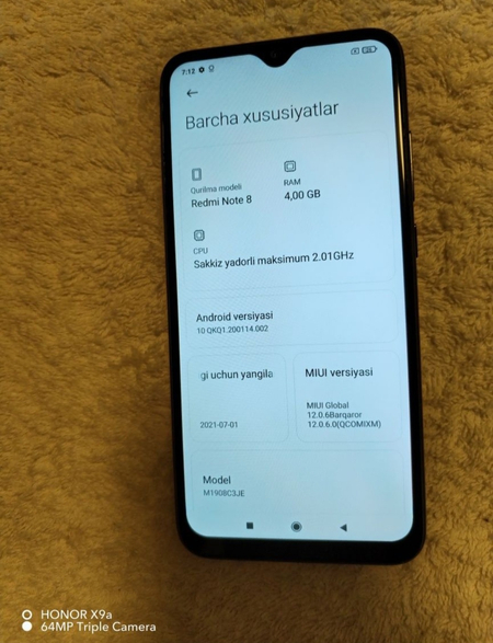 Redmi note 8 zör