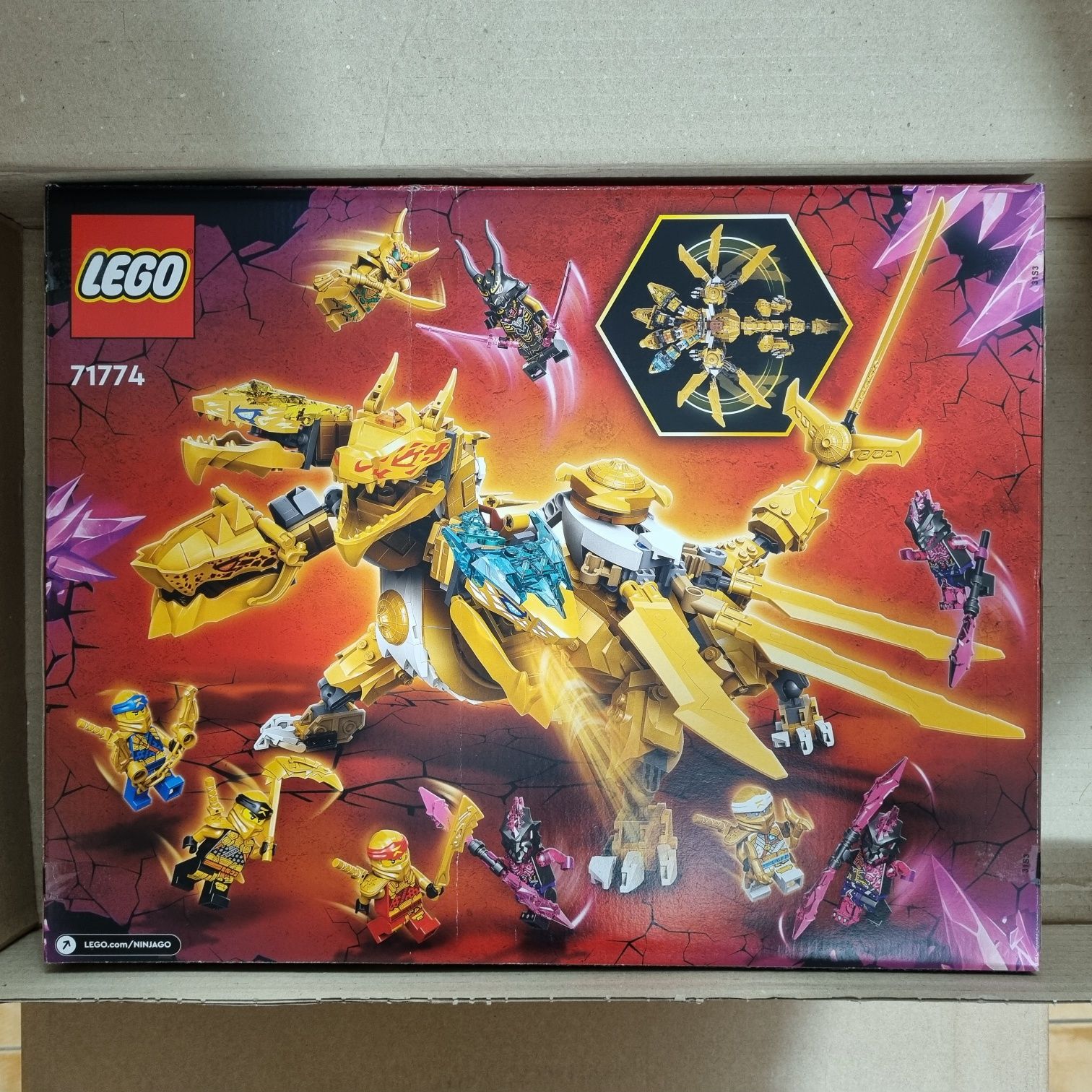 Lego Ninjago 71774 Sigilat Ultra dragonul auriu Lloyd