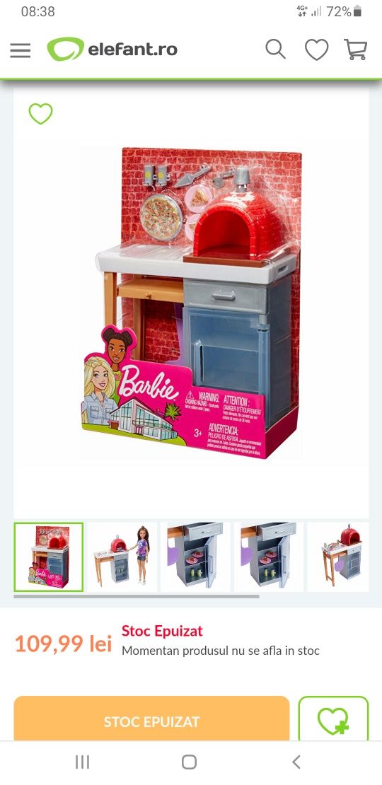 Set Barbie pizzerie cu accesorii