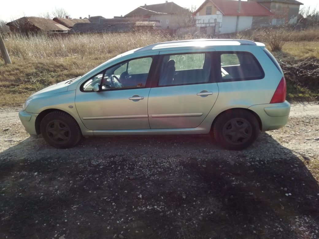 Пежо 307 sw 2002 2.0 HDI 90 hp Peugeot панорама теглич