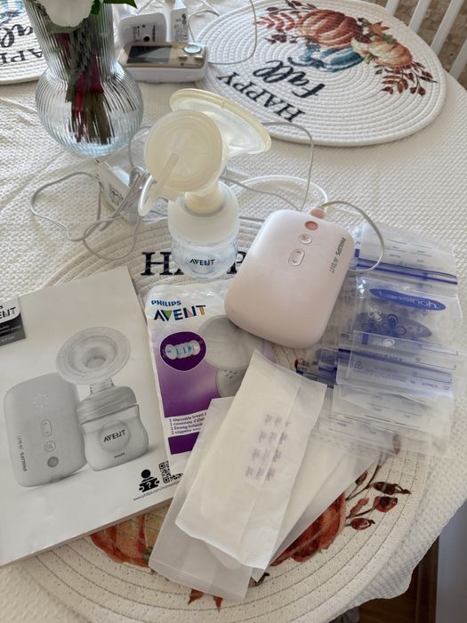 Pompă de sân Philips Avent roz – stare excelentă