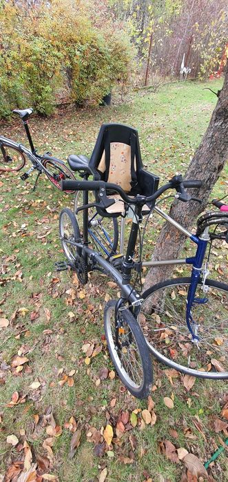 Bicicleta pliabila dechatlon cu scaunel bebe 1-3 ani.