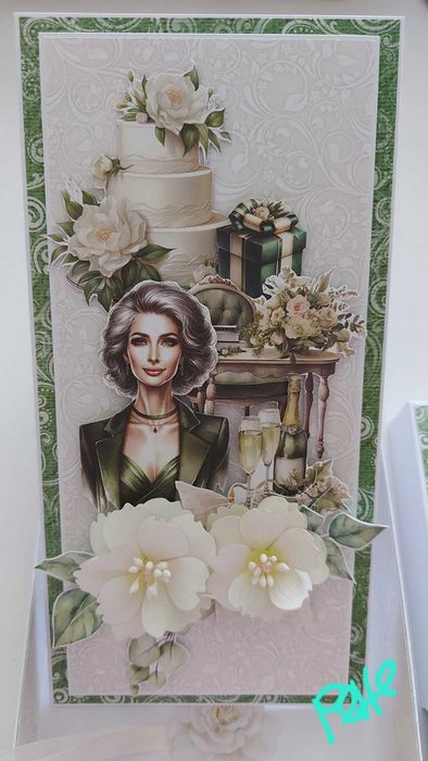 Персонализирана картичка за мъж или жена, ръчно изработена