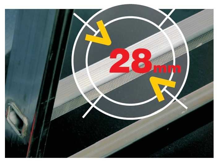 Scara aluminiu, 3 elemente x 11 trepte, 3,15m, lungime maxima 7.05m