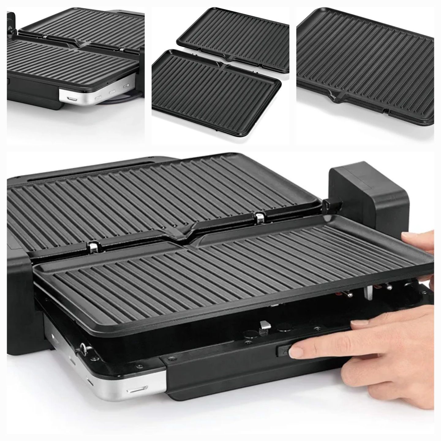 WMF LONO 2в1 контактен грил,скара,тостер,2100W, лят алуминий.