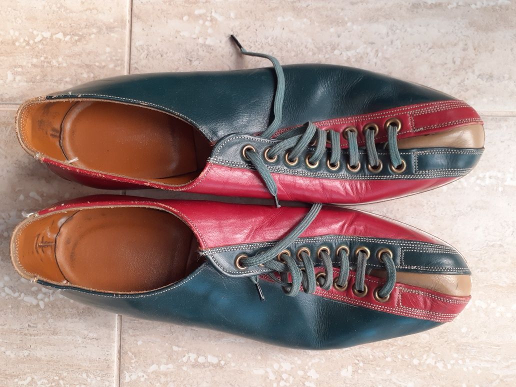 Pantofi sport piele naturala bowling
