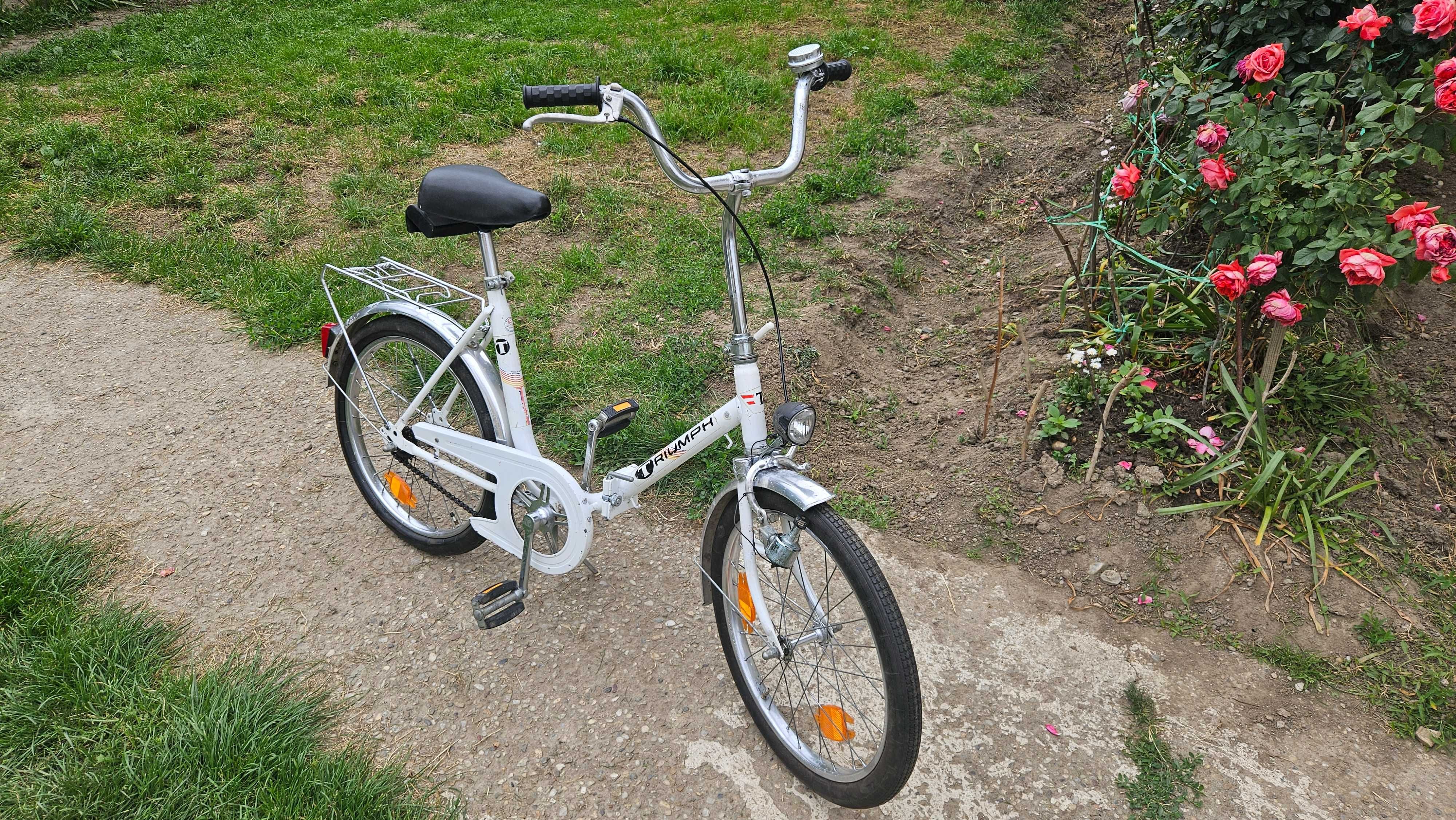 Bicicleta rabatabila Triumph, 20 inchi, single speed, frana clasica