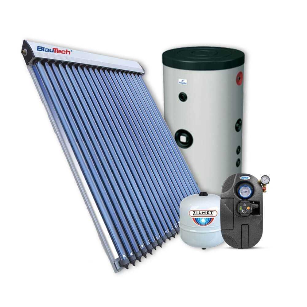 Pachet solar 3-4 pers. 20 tuburi (GOBE+Boiler200+HERZ)