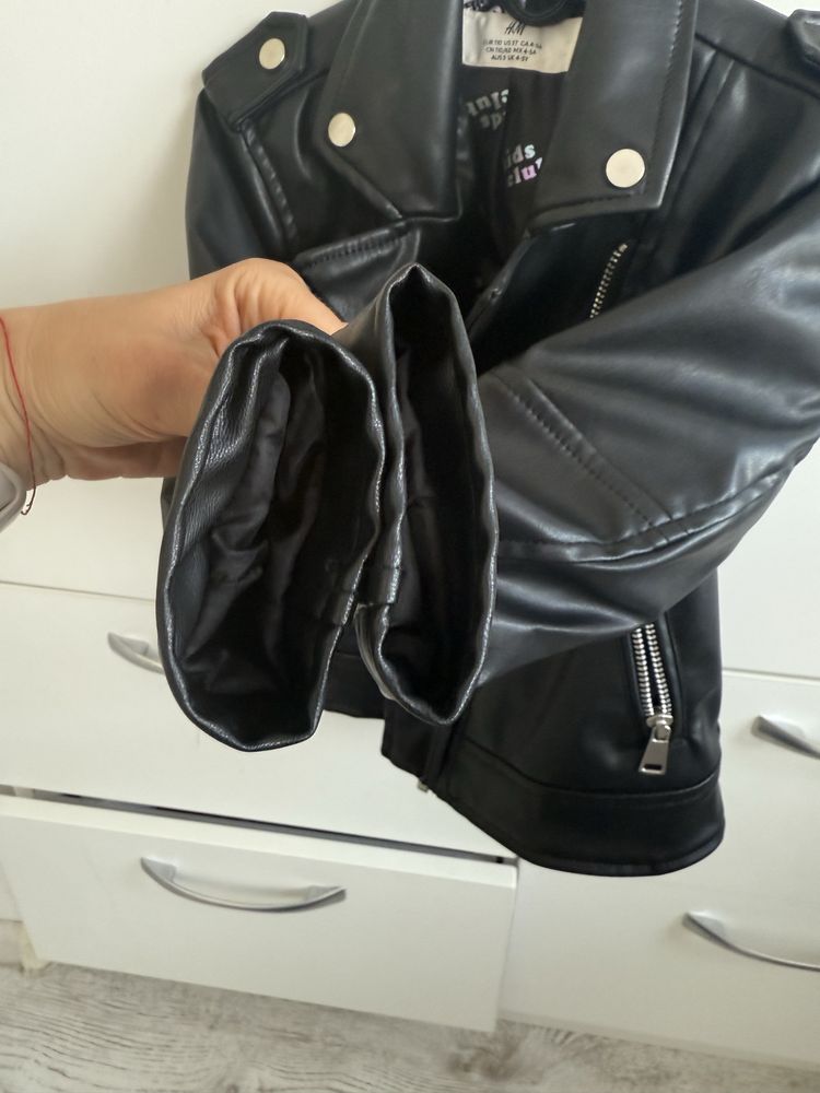 Кожено детско яке H&M р-р 110 см
