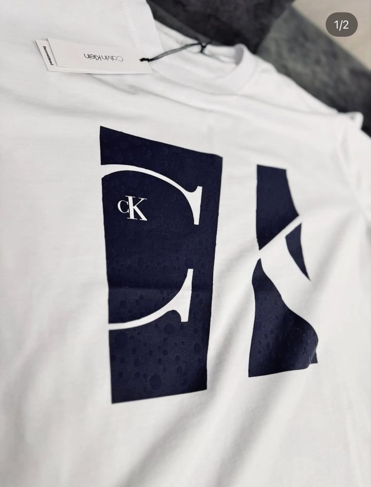Calvin Klein бяла тениска