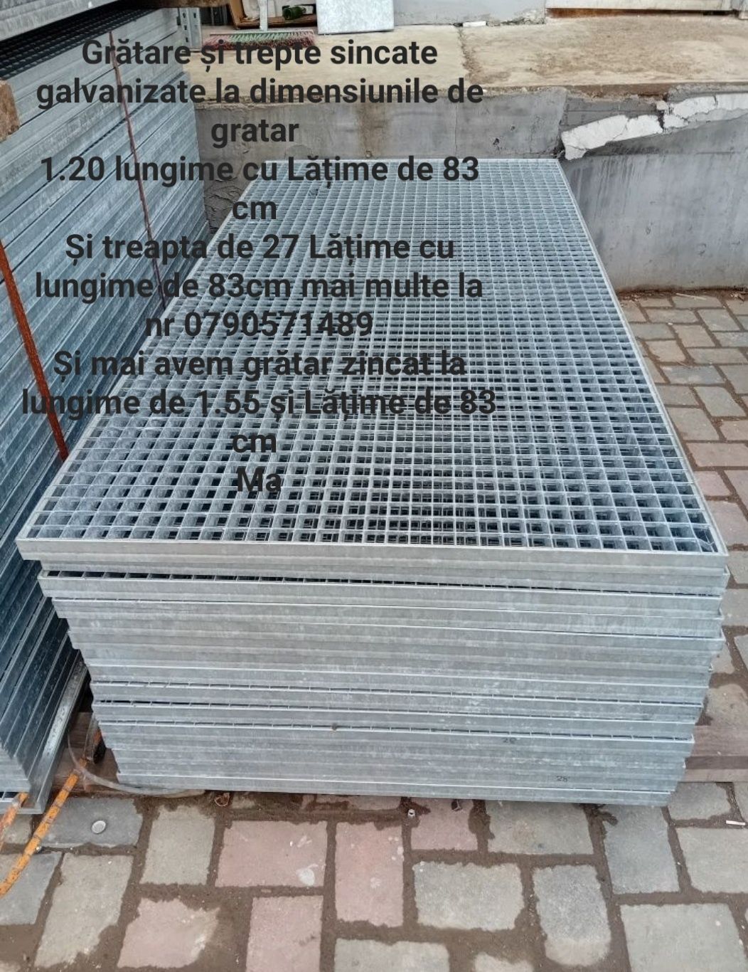 Grătare zincate galvanizate