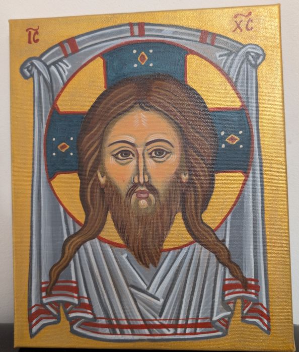 Icoana bizantina, pictată manual