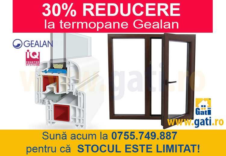30% REDUCERE la termopane Gealan pe comandă în sector 5 București