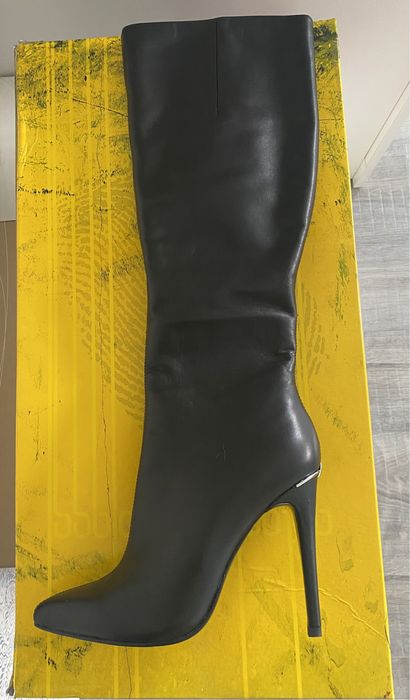 Кожаные сапоги