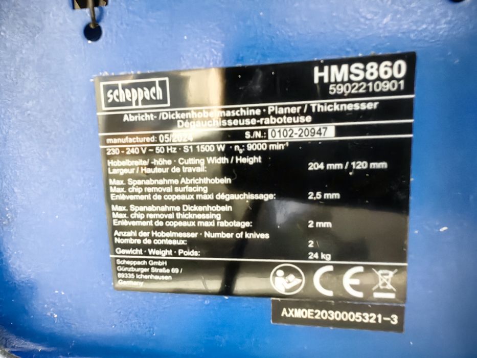 Абрихт – Щрайхмус 1500W Scheppach HMS860