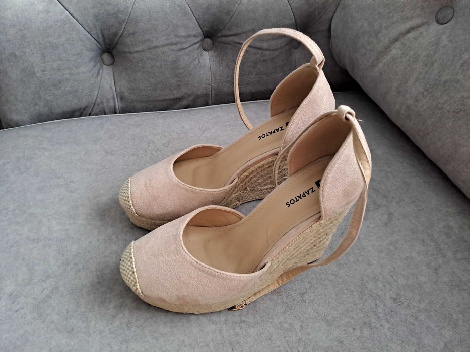 Espadrile roz prafuit