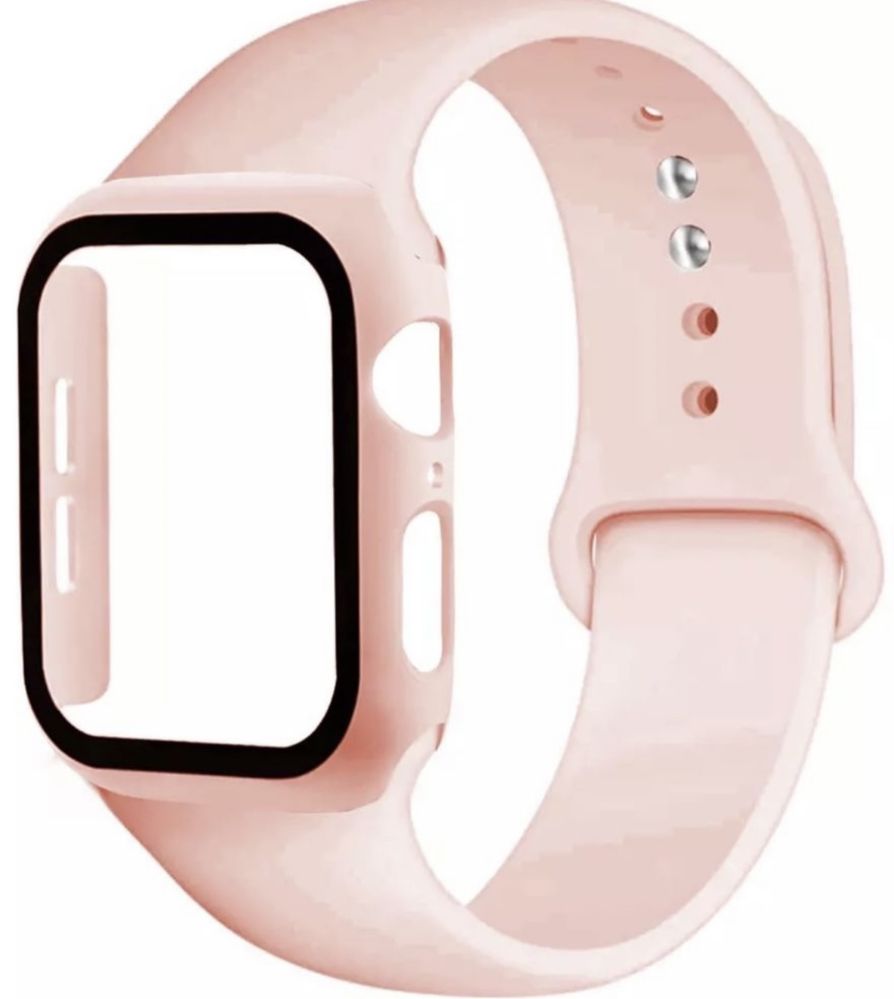 Pachet Curea Direct si Husa Compatibila Ceas Iphone Apple Watch