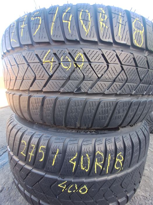 2 anvelope iarna 275/40r18 Pirelli rft runflat dot 4517 Montaj Gratuit