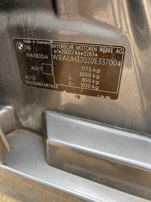 Dezmembrz BMW E87 1 serie 2.0B cod N43B20A cutie 6 trepte