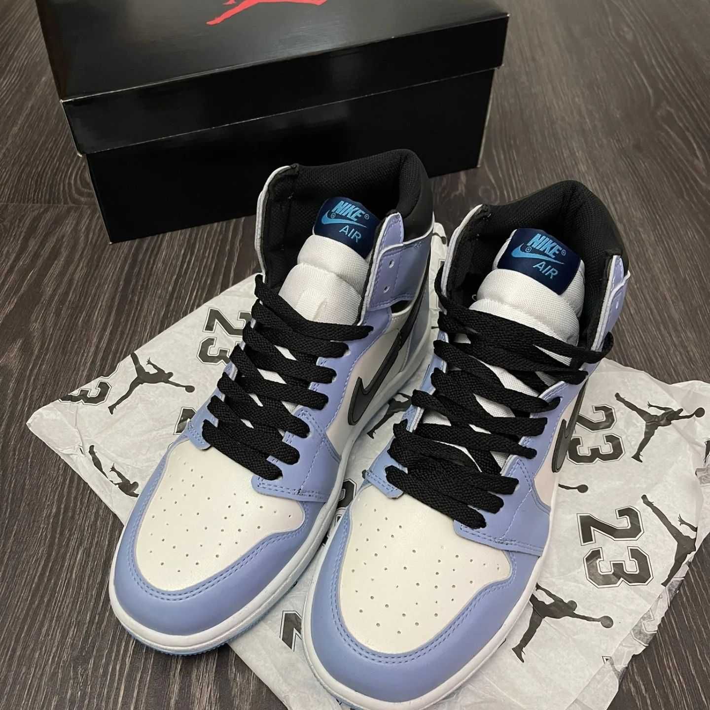 Nike Air Jordan 1 High University Blue ( Livare cu verificare)