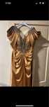 Rochie lunga eleganta, de ocazie, marimea 42-44, aurie,